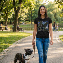 Französische Bulldogge Grafik Art T-Shirt