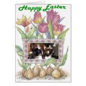 Französische Bulldogge Grußkarte Ostern (Vorne)