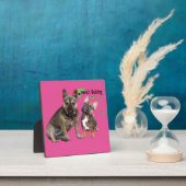 Französische Bulldogge Gute Freunde French Bulldog Fotoplatte (InSitu)