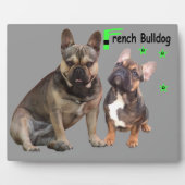 Französische Bulldogge Gute Freunde French Bulldog Fotoplatte (Vorderseite)