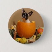 Französische Bulldogge Halloween French Bulldog Button (Vorderseite)