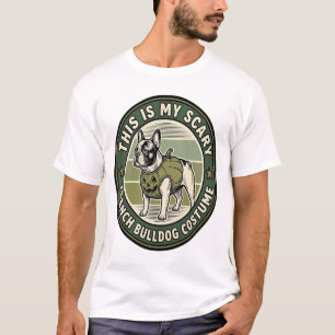 Französische Bulldogge Halloween Grusel Kostüm T-Shirt