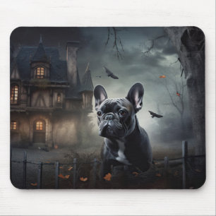 Französische Bulldogge Halloween Gruselig Mousepad