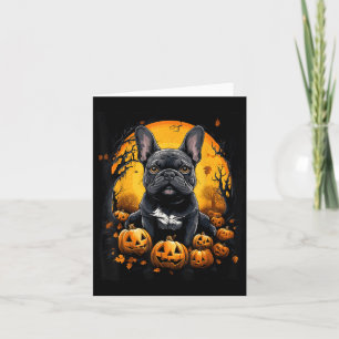 Französische Bulldogge Halloween Karte