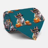   Französische Bulldogge Halloween  Krawatte (Gerollt)