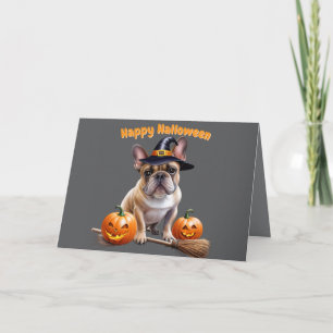 Französische Bulldogge Halloween Kürbisse Bulldog Einladung