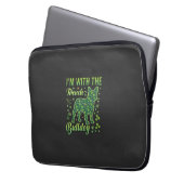 Französische Bulldogge Halloween Macaron Eiffeltur Laptopschutzhülle (Vorderseite Links)