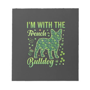 Französische Bulldogge Halloween Macaron Eiffeltur Notizblock
