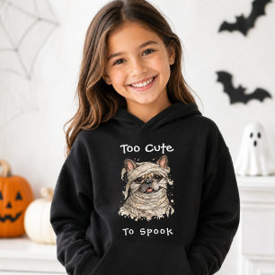 Französische Bulldogge Halloween Mädchen Süße Mumi Hoodie