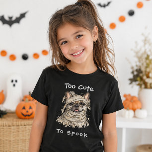Französische Bulldogge Halloween Mädchen Süße Mumi T-Shirt