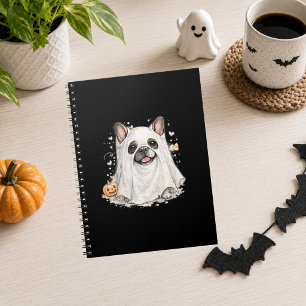 Französische Bulldogge Halloween Mädchen Süßer Gei Notizblock