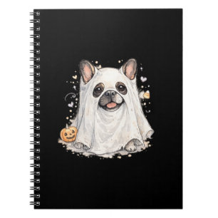 Französische Bulldogge Halloween Mädchen Süßer Gei Notizblock