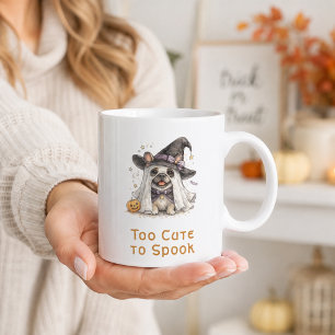 Französische Bulldogge Halloween Süße Hexe Kaffeetasse