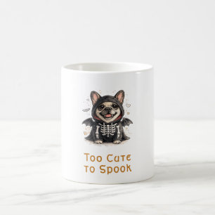 Französische Bulldogge Halloween Süßer Totenkopf Kaffeetasse