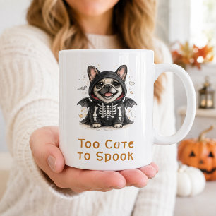 Französische Bulldogge Halloween Süßer Totenkopf Kaffeetasse
