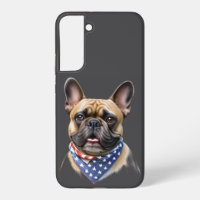 Französische Bulldogge Halstuch Labor Day Bulldog