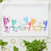 Französische Bulldogge Handtuch (Gefaltet)