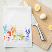 Französische Bulldogge Handtuch (Viertel Falte)