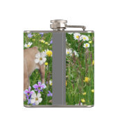 Französische Bulldogge Happy Day French Bulldog Flachmann (Rückseite)