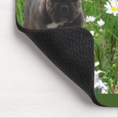Französische Bulldogge Happy Easter Mousepad (Ecke)
