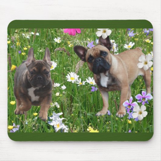 Französische Bulldogge Happy Easter Mousepad (Vorne)