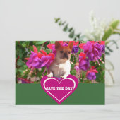 Französische Bulldogge Herz French Bulldog Mutter Einladung (Stehend Vorderseite)