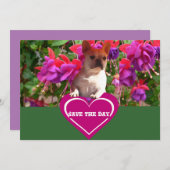 Französische Bulldogge Herz French Bulldog Mutter Einladung (Vorne/Hinten)