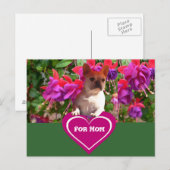 Französische Bulldogge Herz French Bulldog Mutter Postkarte (Vorne/Hinten)