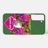 Französische Bulldogge Herz French Bulldog Mutter Samsung Galaxy Hülle (Rückseite (Horizontal))