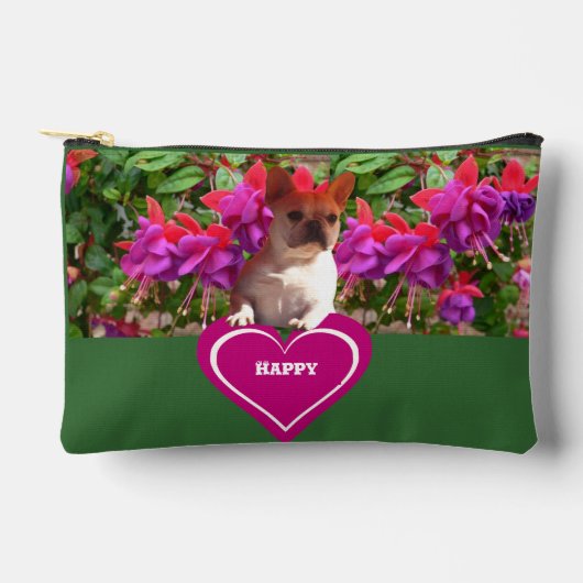 Französische Bulldogge Herz French Bulldog Mutter Zubehörtasche (Vorderseite)