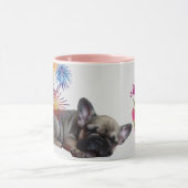 Französische Bulldogge Herz French Bulldog Tasse (Zentrum)