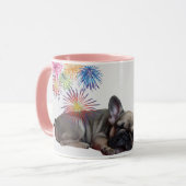 Französische Bulldogge Herz French Bulldog Tasse (Vorderseite Links)