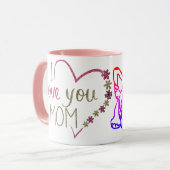 Französische Bulldogge Herz French Bulldog Tasse (Vorderseite Links)