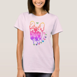 Französische Bulldogge Herzhalsband French Bulldog T-Shirt