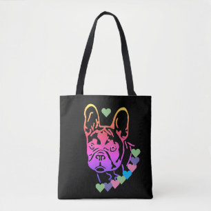 Französische Bulldogge Herzhalsband French Bulldog Tasche