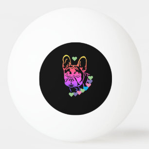 Französische Bulldogge Herzhalsband French Bulldog Tischtennisball