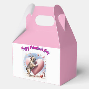 Französische Bulldogge Herzsprung French Bulldog  Geschenkschachtel