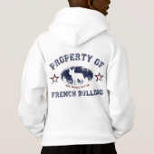 Französische Bulldogge Hoodie (Rückseite)