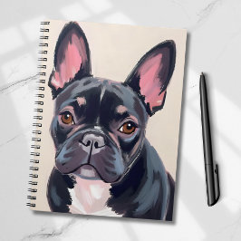 Französische Bulldogge | Hund Haustier Malerei Notizblock