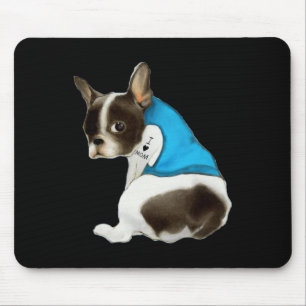 Französische-Bulldogge Hund Ich Liebe Mama Tattoo  Mousepad