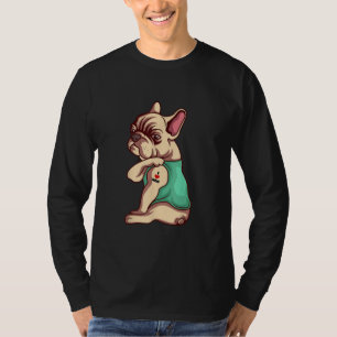Französische Bulldogge Hund ich liebe Mama Tattoo  T-Shirt