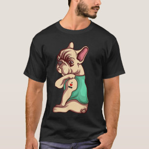 Französische Bulldogge Hund Ich liebe Momattoo Lie T-Shirt