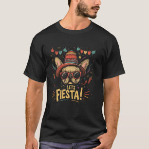 Französische Bulldogge Hund - Lustiger Cinco De Ma T-Shirt