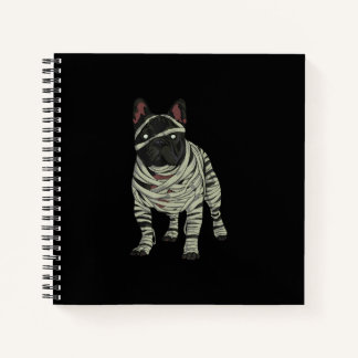Französische Bulldogge Hund Mummy Halloween-Gesche Notizblock