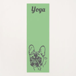 Französische Bulldogge Hundekopf French Bulldog  Yogamatte