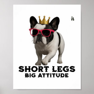 Französische Bulldogge Hundeliebhaber Poster
