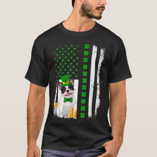 Französische Bulldogge Hundeliebhaber St. Patrick' T-Shirt