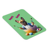 Französische Bulldogge im Ei Frohe Ostern Magnet (Rechte Seite)