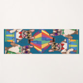 französische Bulldogge im Heißluftballon Yogamatte (Vorderseite (Horizontal))