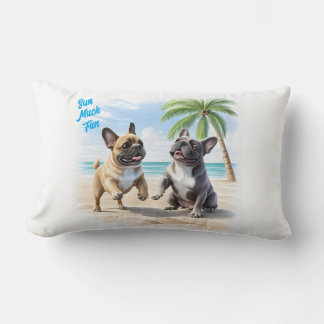 französische Bulldogge im Sommer  Lendenkissen